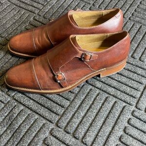 Cole Haan Grand OS C14113 Brown Madison Double Monk Strap Oxford Mens 11